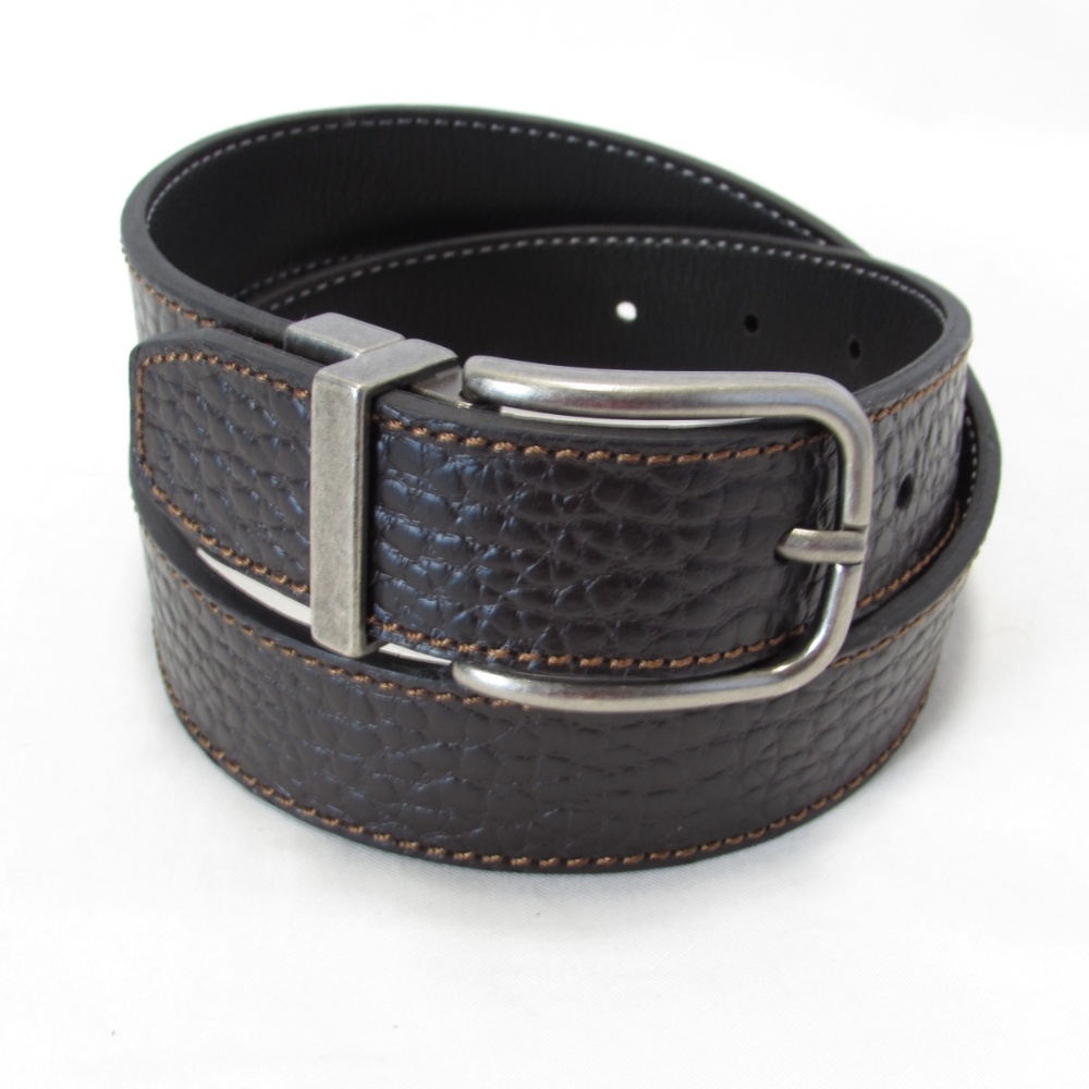Reversible Leather Belt Brown Black Women's M/L 8-12